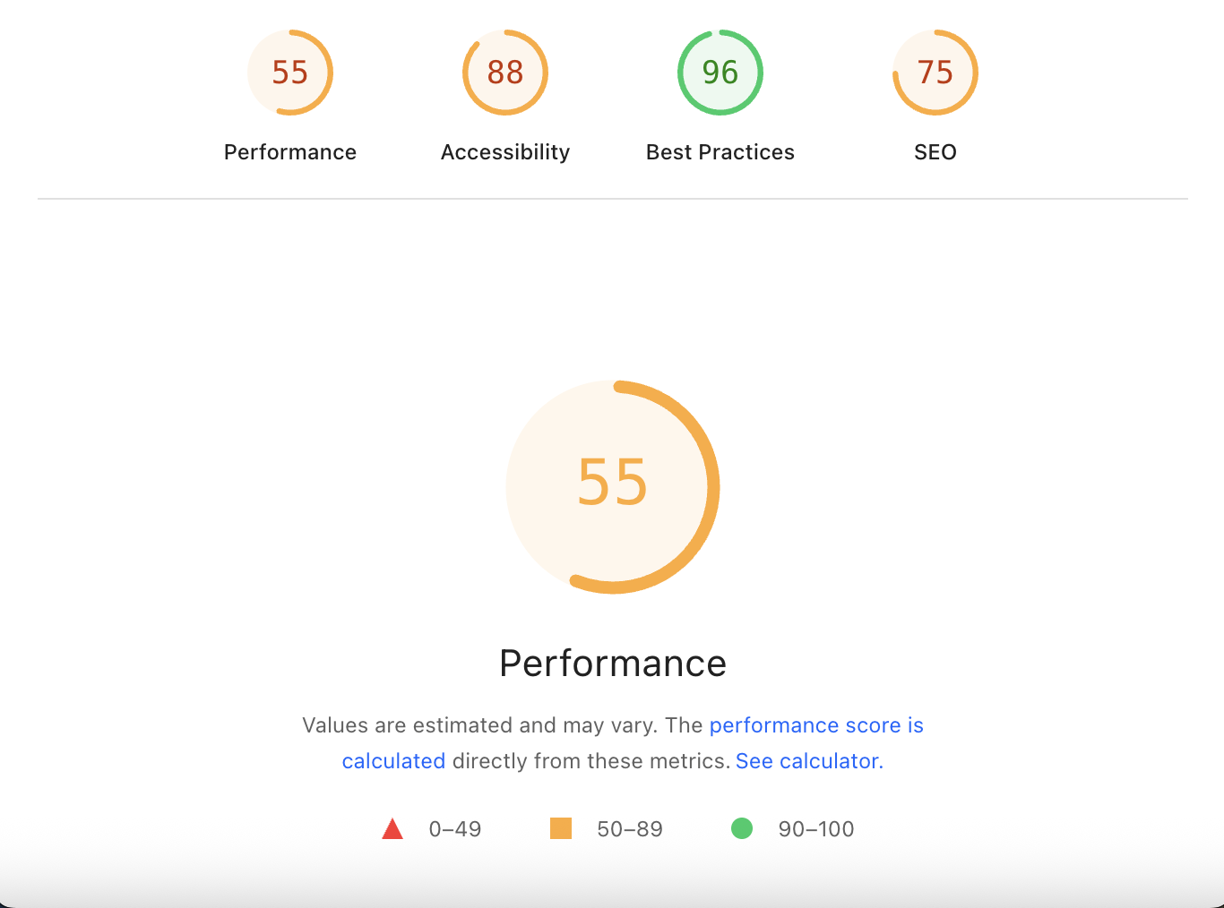 bad pagespeed scores - Pest Control Web Designs